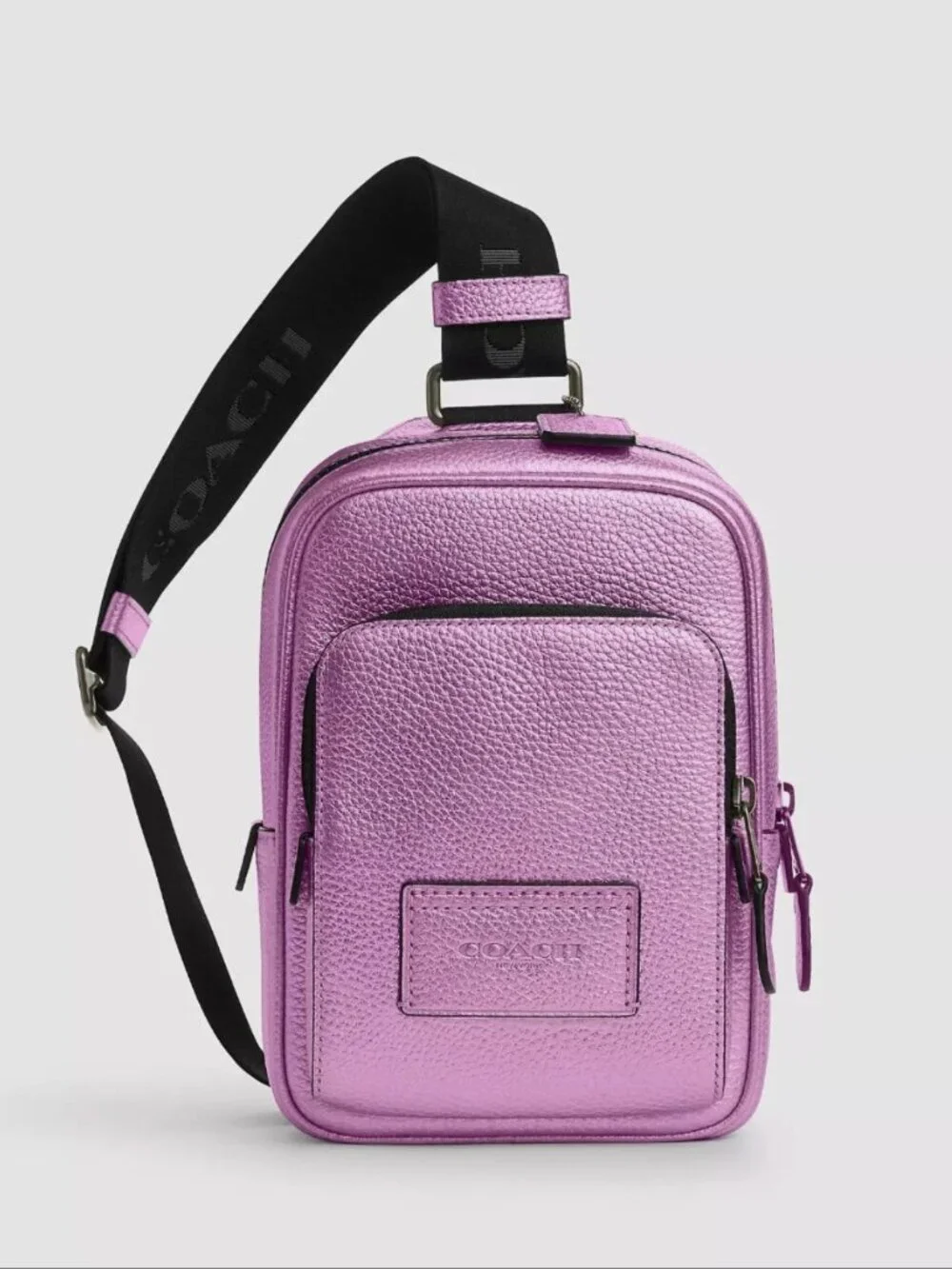 NWT Coach Track Pack 14 CP141 Metallic Lilac